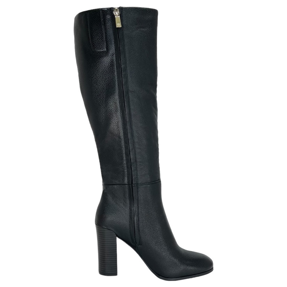 Kenneth Cole New York Justin Black Leather Knee High Womens Boots Size 6.5M - Picture 3 of 16